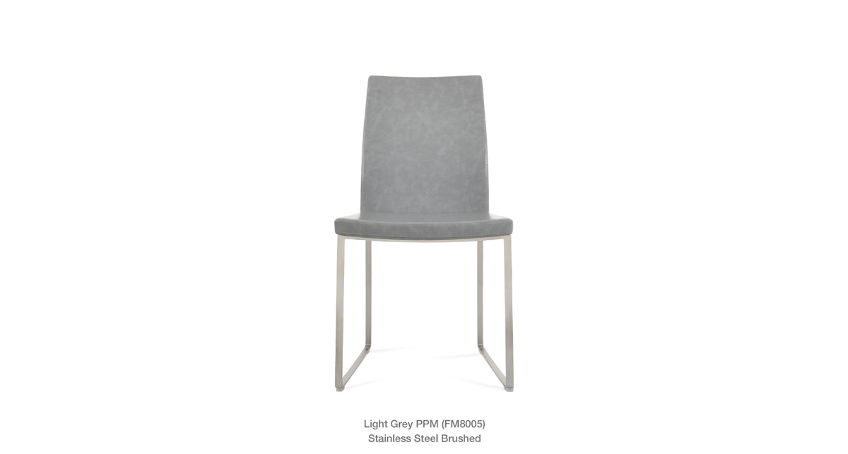 Pasha Sled Chair - elegant seating for dining areas | Image 131 | InSTYLE Home & Rugs