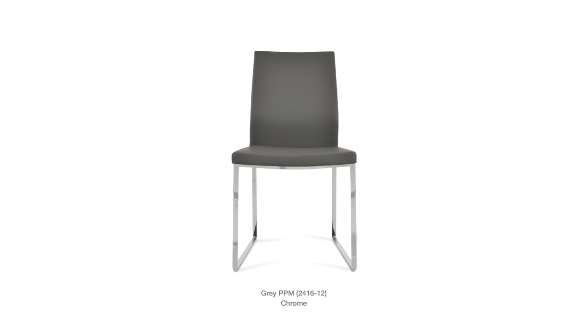Pasha Sled Chair - elegant seating for dining areas | Image 142 | InSTYLE Home & Rugs