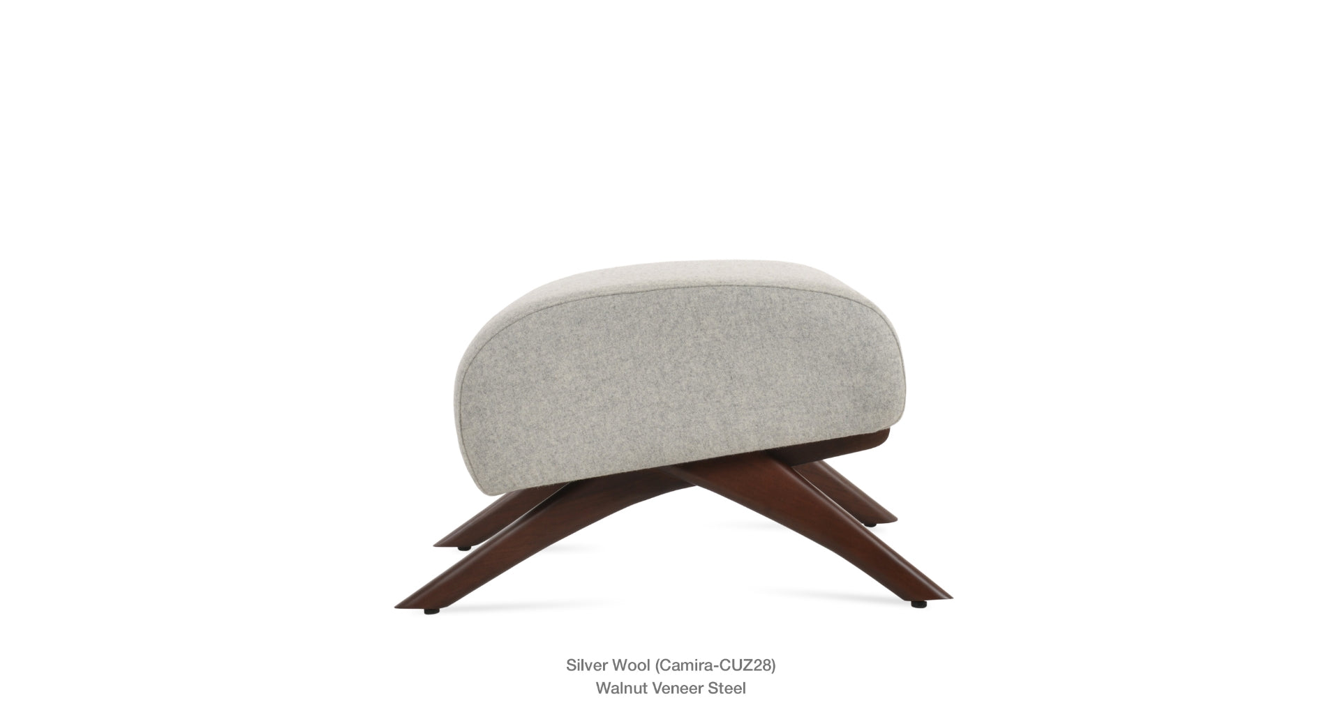 Barcelona X Wood Ottoman - comfortable ottoman for any room | Image 5 | InSTYLE Home & Rugs