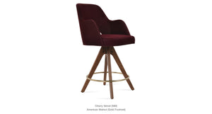 Marash Arm Pyramid Swivel Stool - compact and stylish design | Image 12 | InSTYLE Home & Rugs