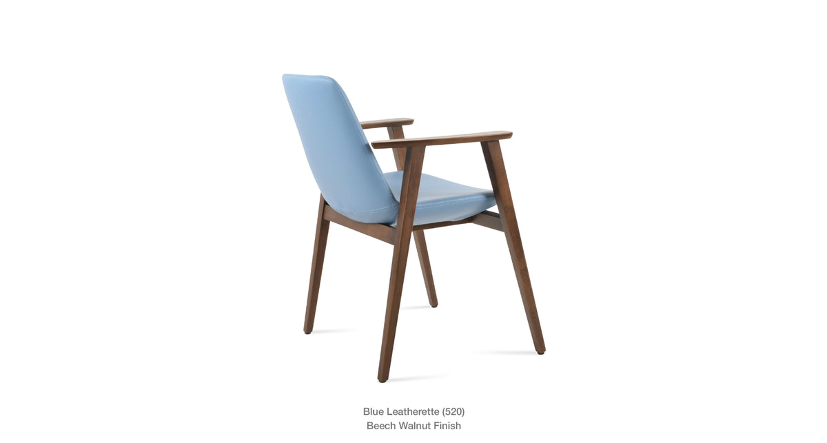 Eiffel Guest Armchair - upholstered armchair with padded comfort | Image 16 | InSTYLE Home & Rugs