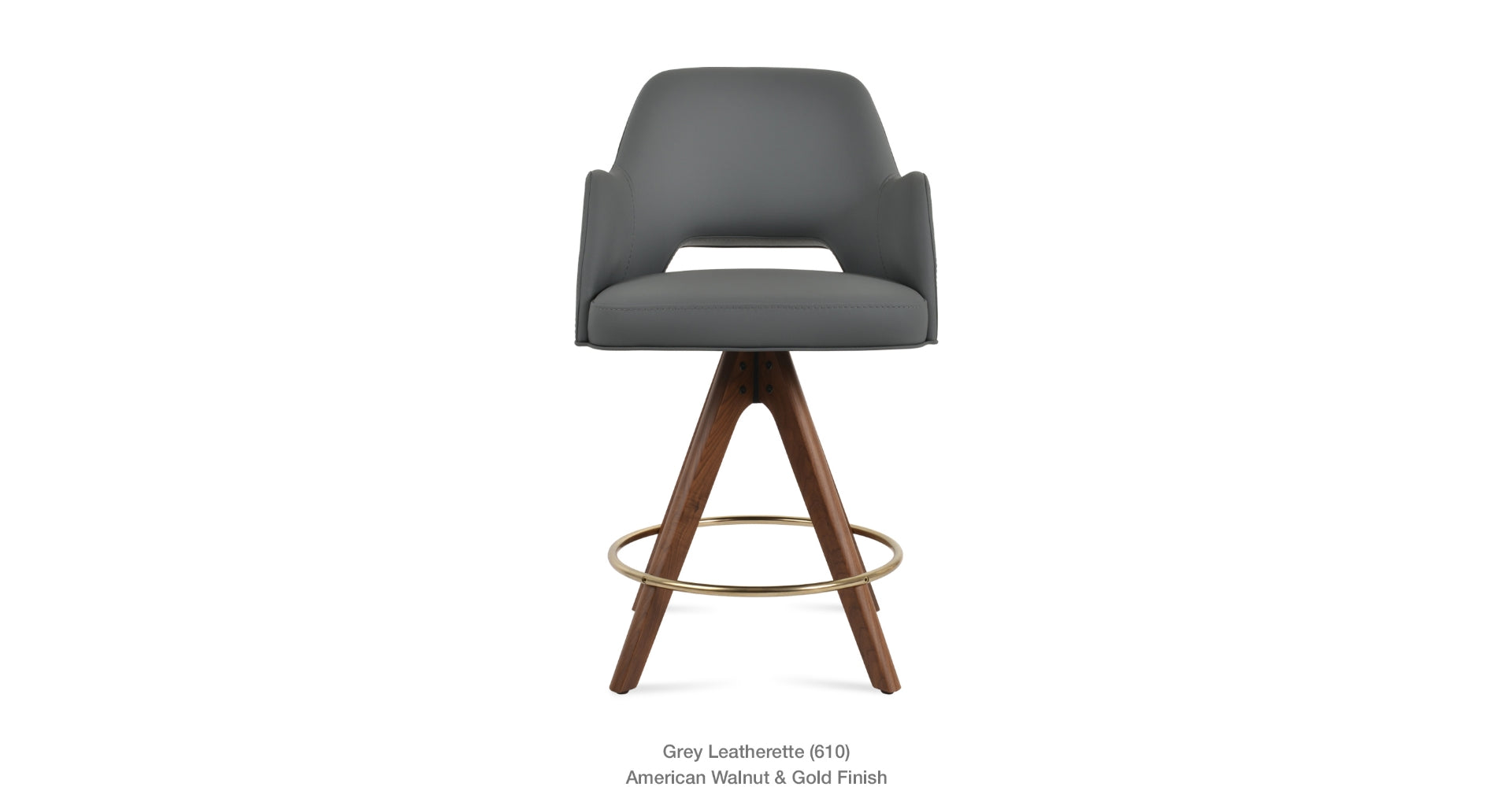 Marash Arm Pyramid Swivel Stool - compact and stylish design | Image 13 | InSTYLE Home & Rugs