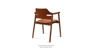 Genoa Wood Armchair - modern accent armchair for stylish interiors | Image 5 | InSTYLE Home & Rugs