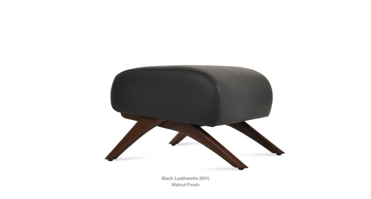 Barcelona X Wood Ottoman - comfortable ottoman for any room | Image 11 | InSTYLE Home & Rugs