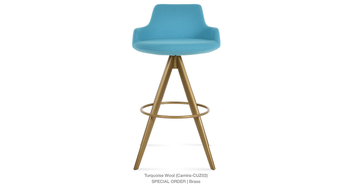 Dervish Pyramid MW Swivel Stools - available in various heights | Image 67 | InSTYLE Home & Rugs