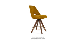Marash Pyramid Swivel Stool - perfect for small spaces | Image 3 | InSTYLE Home & Rugs