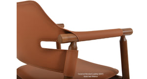 Genoa Wood Armchair - modern accent armchair for stylish interiors | Image 6 | InSTYLE Home & Rugs