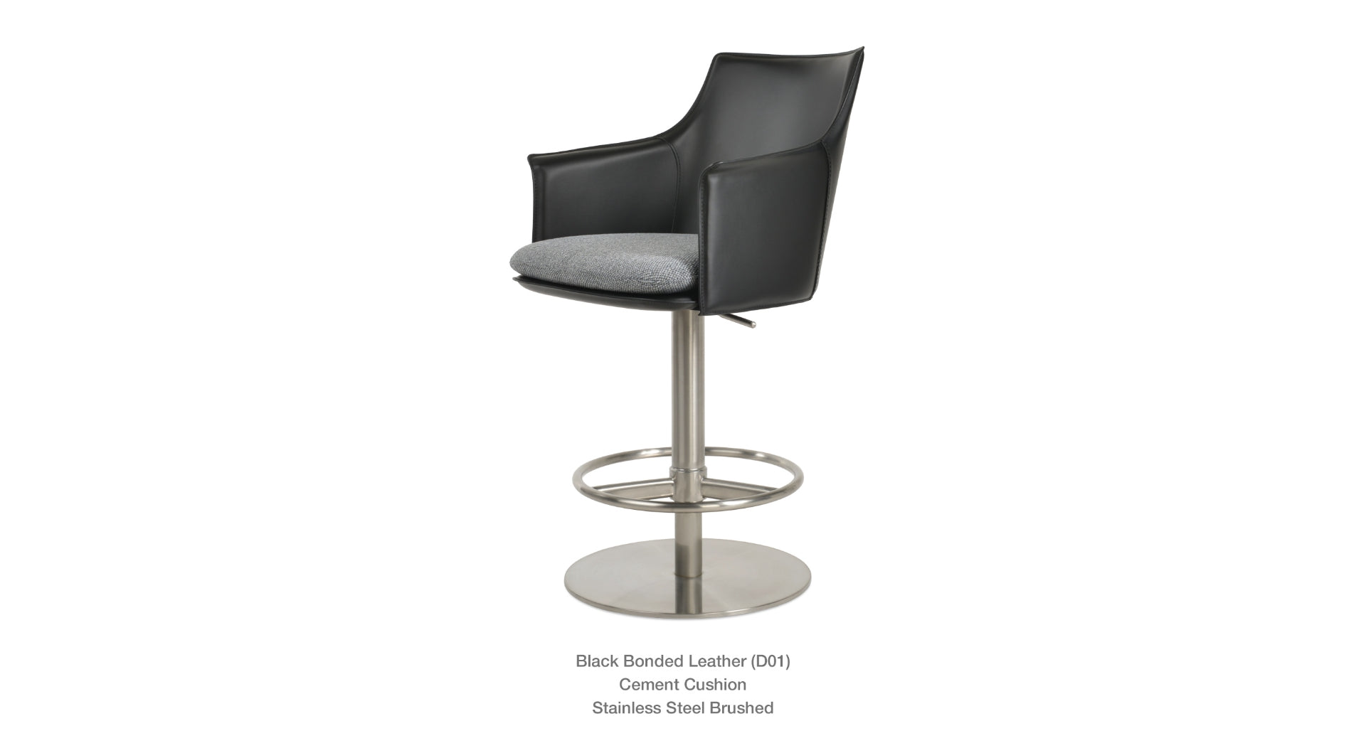 Briancon Piston Stool - perfect for small spaces | Image 11 | InSTYLE Home & Rugs