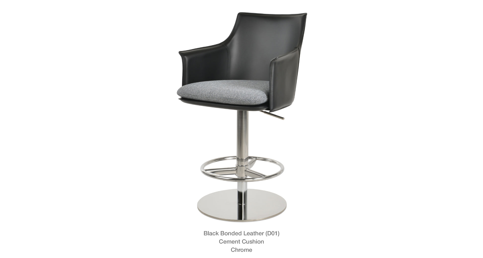 Briancon Piston Stool - perfect for small spaces | Image 12 | InSTYLE Home & Rugs