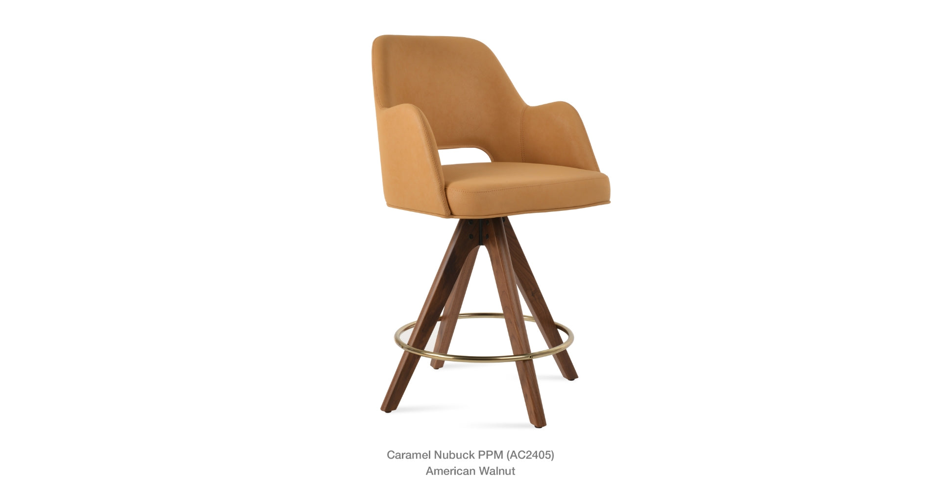 Marash Arm Pyramid Swivel Stool - compact and stylish design | Image 17 | InSTYLE Home & Rugs