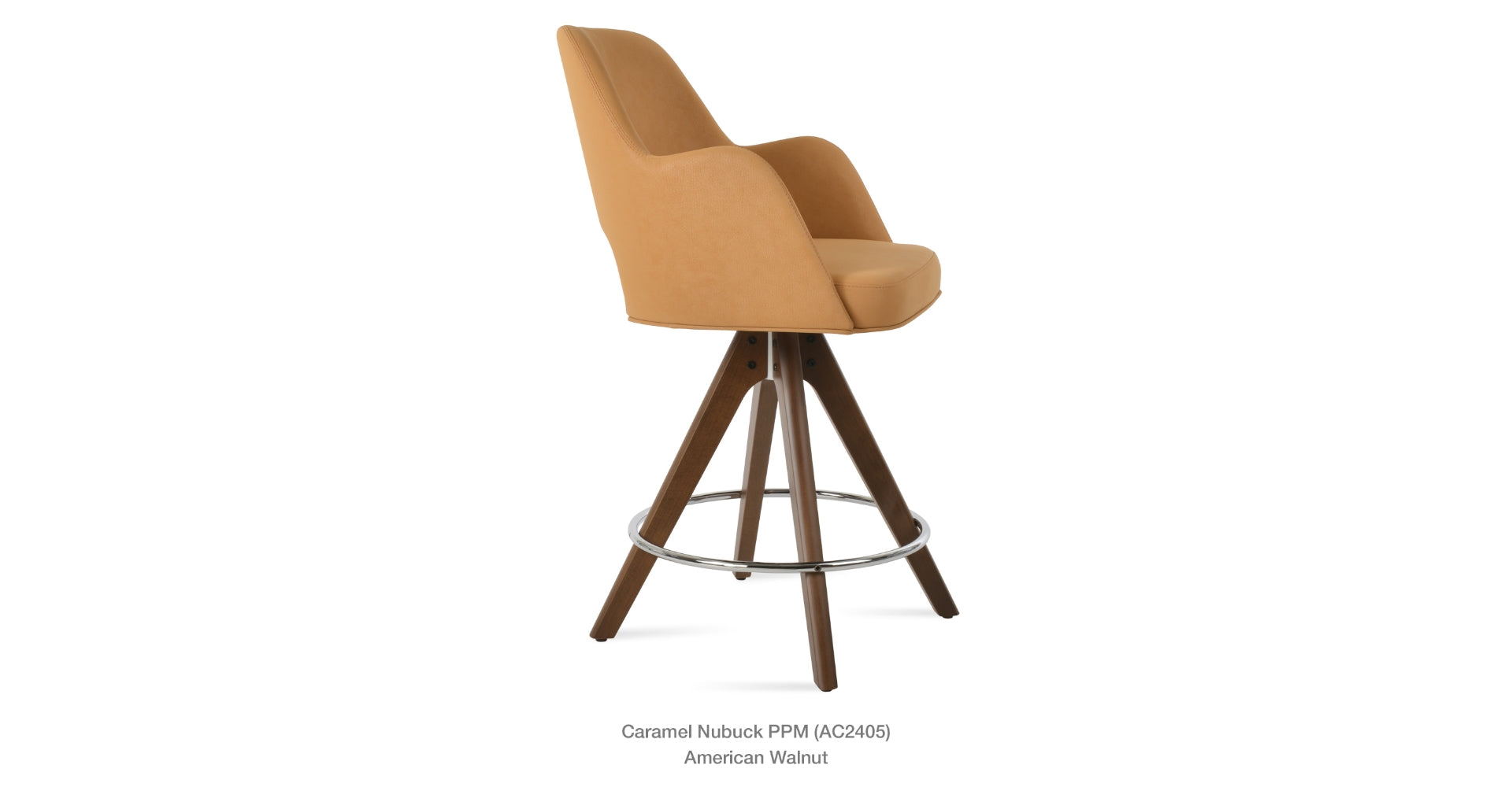 Marash Arm Pyramid Swivel Stool - compact and stylish design | Image 16 | InSTYLE Home & Rugs