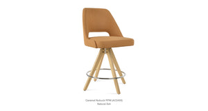 Marash Pyramid Swivel Stool - perfect for small spaces | Image 5 | InSTYLE Home & Rugs