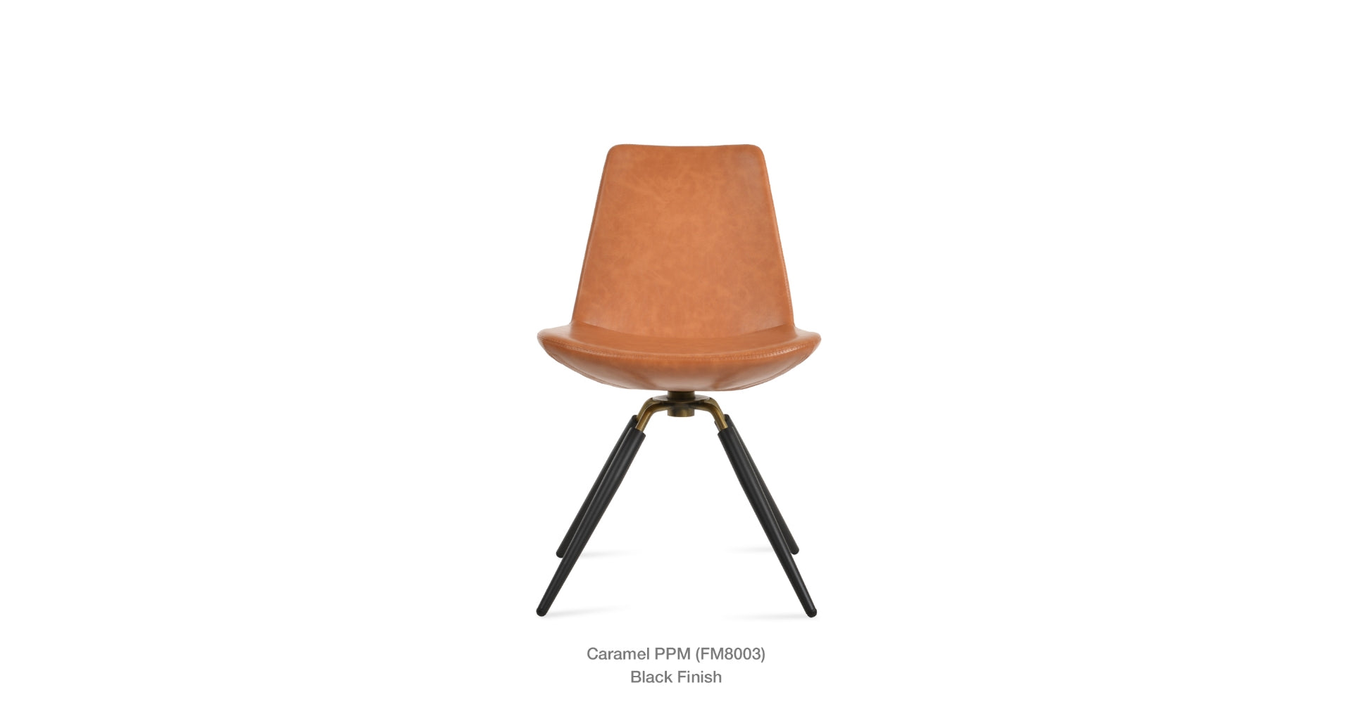 Eiffel Carrot Swivel Chair - comfortable seating for dining and office spaces | Image 4 | InSTYLE Home & Rugs