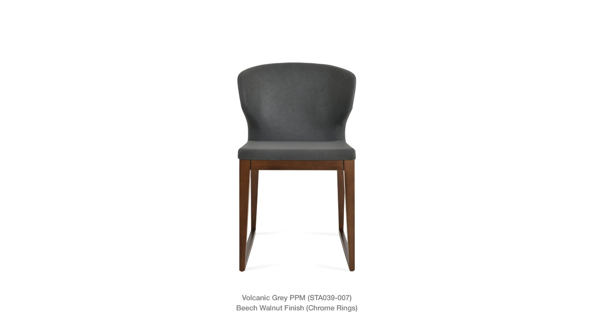 Amed Sled Wood Chair - durable construction for long-lasting use | Image 12 | InSTYLE Home & Rugs