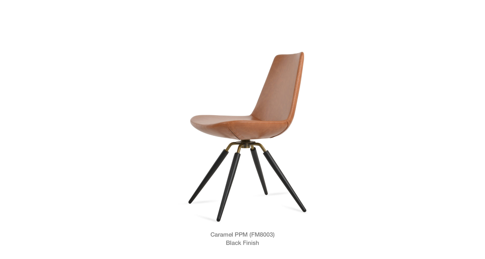 Eiffel Carrot Swivel Chair - comfortable seating for dining and office spaces | Image 5 | InSTYLE Home & Rugs