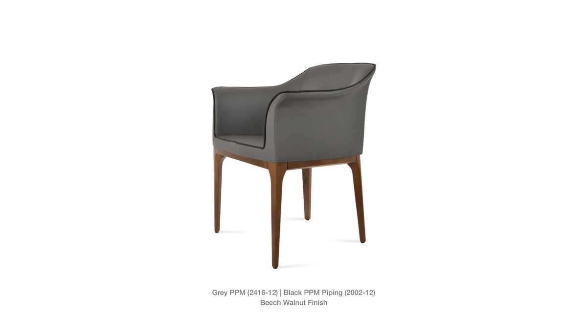 London Armchair - upholstered armchair with padded comfort | Image 13 | InSTYLE Home & Rugs