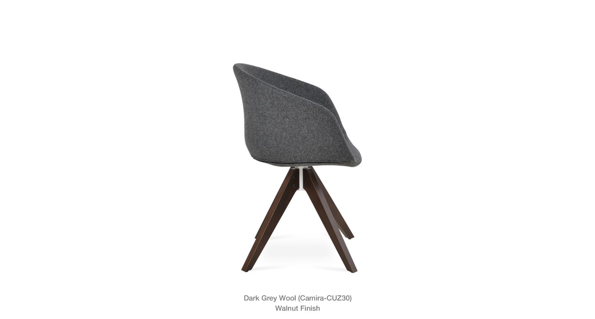 Tribeca Pyramid Swivel Chair - comfortable seating for dining and office spaces | Image 2 | InSTYLE Home & Rugs
