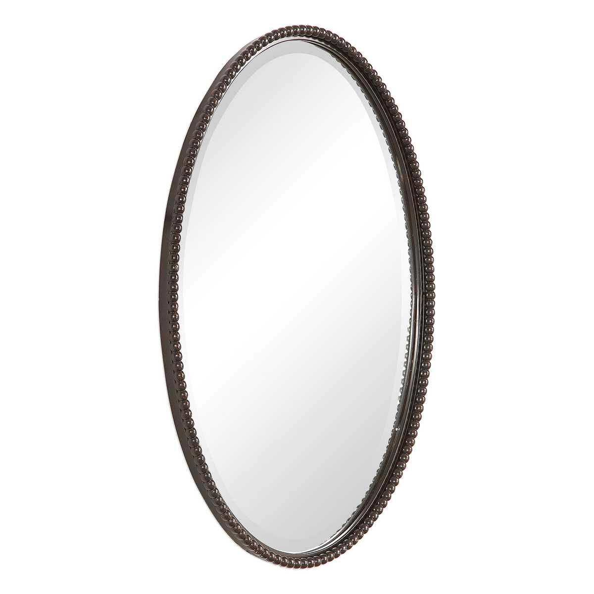 Sherise Oval Mirror, Bronze - elegant mirror for adding style and light to any room | Image 5 | InSTYLE Home & Rugs