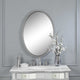 Sherise Oval Mirror, Nickel