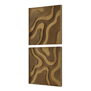 Golden Terrain Wood Wall Decor, S/2 - transform your walls with stylish wall decor | Image 4 | InSTYLE Home & Rugs