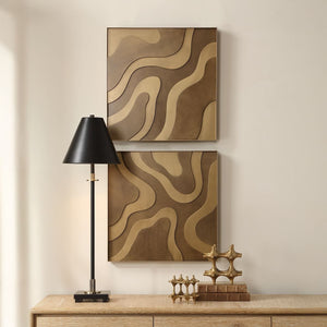 Golden Terrain Wood Wall Decor, S/2 - transform your walls with stylish wall decor | Image 1 | InSTYLE Home & Rugs