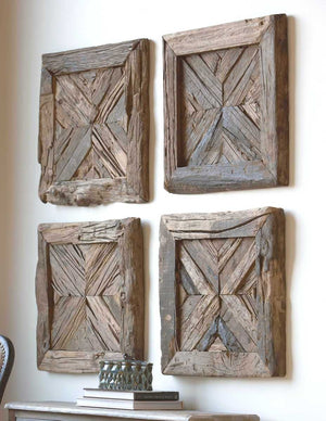 Rennick Wood Wall Square - find the perfect pieces to complement your interior design | Image 1 | InSTYLE Home & Rugs