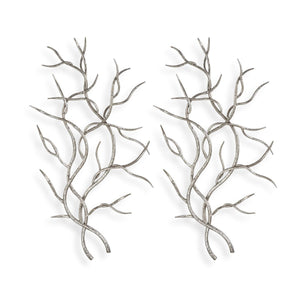 Silver Branches Metal Wall Decor, S/2 - find the perfect pieces to complement your interior design | Image 2 | InSTYLE Home & Rugs