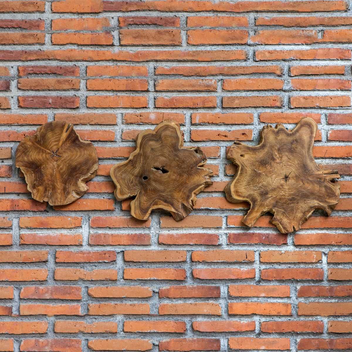 Kalani Indoor-Outdoor Wood Wall Decor, Natural, S/3 - find the perfect pieces to complement your interior design | Image 5 | InSTYLE Home & Rugs
