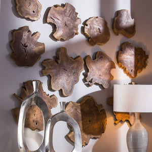 Kalani Indoor-Outdoor Wood Wall Decor, Natural, S/3 - find the perfect pieces to complement your interior design | Image 3 | InSTYLE Home & Rugs