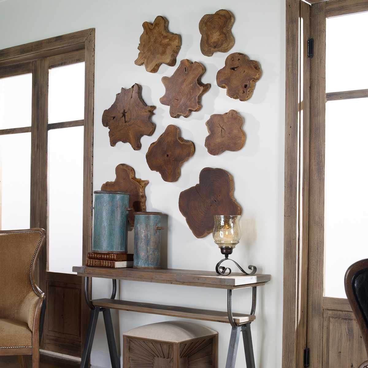 Kalani Indoor-Outdoor Wood Wall Decor, Natural, S/3 - find the perfect pieces to complement your interior design | Image 4 | InSTYLE Home & Rugs