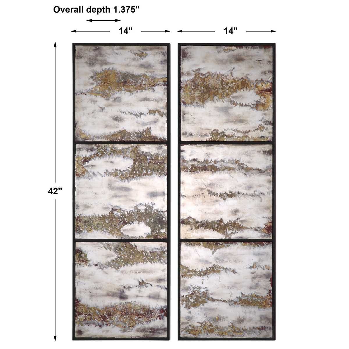 Rahila Mirrored Wall Panels, S/2 - transform your walls with stylish wall decor | Image 3 | InSTYLE Home & Rugs