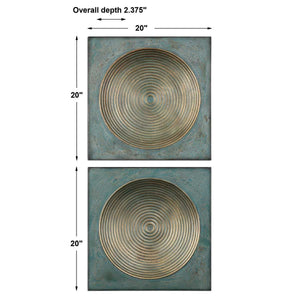 Sybil Metal Wall Decor, S/2 - transform your walls with stylish wall decor | Image 5 | InSTYLE Home & Rugs
