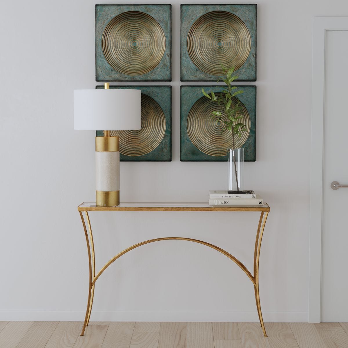 Sybil Metal Wall Decor, S/2 - transform your walls with stylish wall decor | Image 1 | InSTYLE Home & Rugs