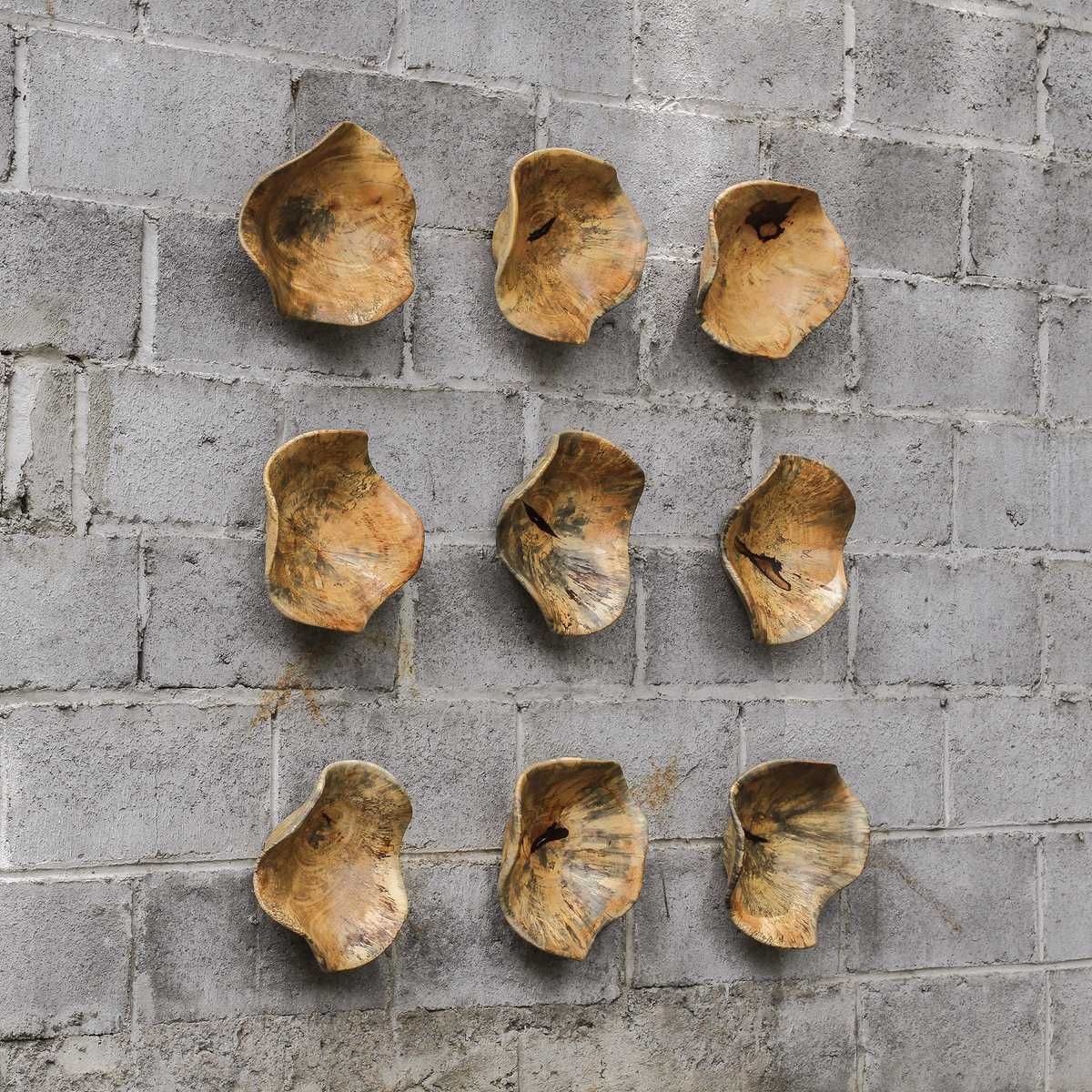 Tamarine Wood Wall Decor, S/3 - from framed art to mirrors, create a focal point in any room | Image 9 | InSTYLE Home & Rugs