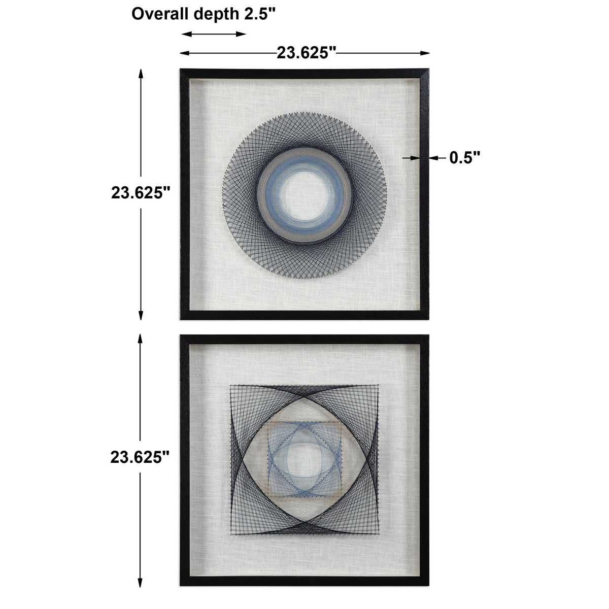 String Duet Shadow Boxes, S/2 - from framed art to mirrors, create a focal point in any room | Image 7 | InSTYLE Home & Rugs