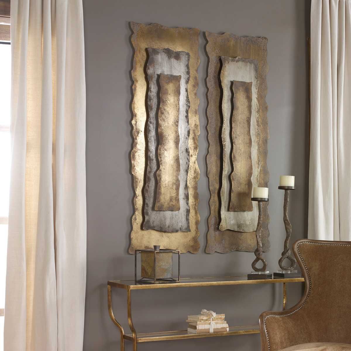 Jaymes Metal Wall Panel - transform your walls with stylish wall decor | Image 1 | InSTYLE Home & Rugs
