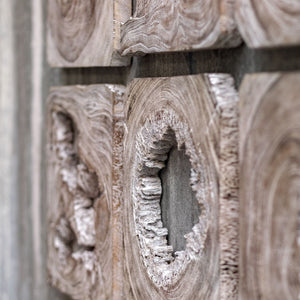 Bahati Wood Wall Decor, Whitewashed, S/9 - transform your walls with stylish wall decor | Image 4 | InSTYLE Home & Rugs