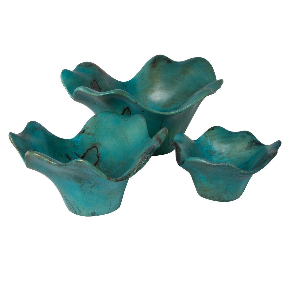 Teo Wood Wall Decor, Blue, S/3 - from framed art to mirrors, create a focal point in any room | Image 5 | InSTYLE Home & Rugs