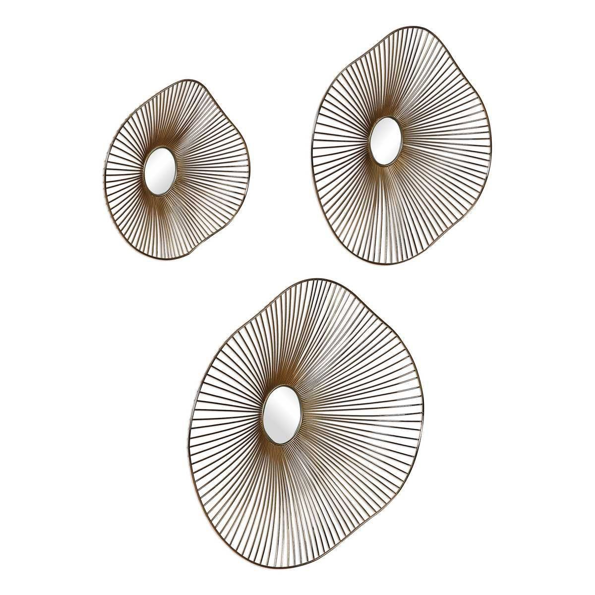Avarie Metal Wall Decor, S/3 - from framed art to mirrors, create a focal point in any room | Image 3 | InSTYLE Home & Rugs