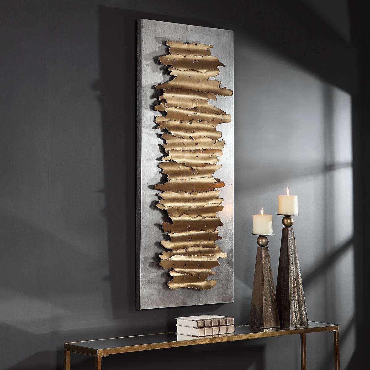 Lev Metal Wall Decor, Silver - find the perfect pieces to complement your interior design | Image 7 | InSTYLE Home & Rugs