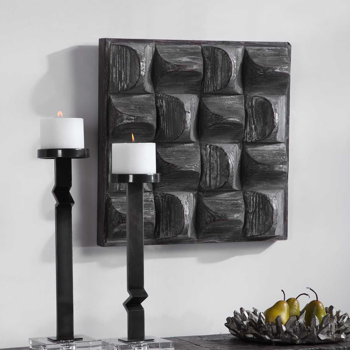 Pickford Wood Wall Decor, Gray - transform your walls with stylish wall decor | Image 3 | InSTYLE Home & Rugs