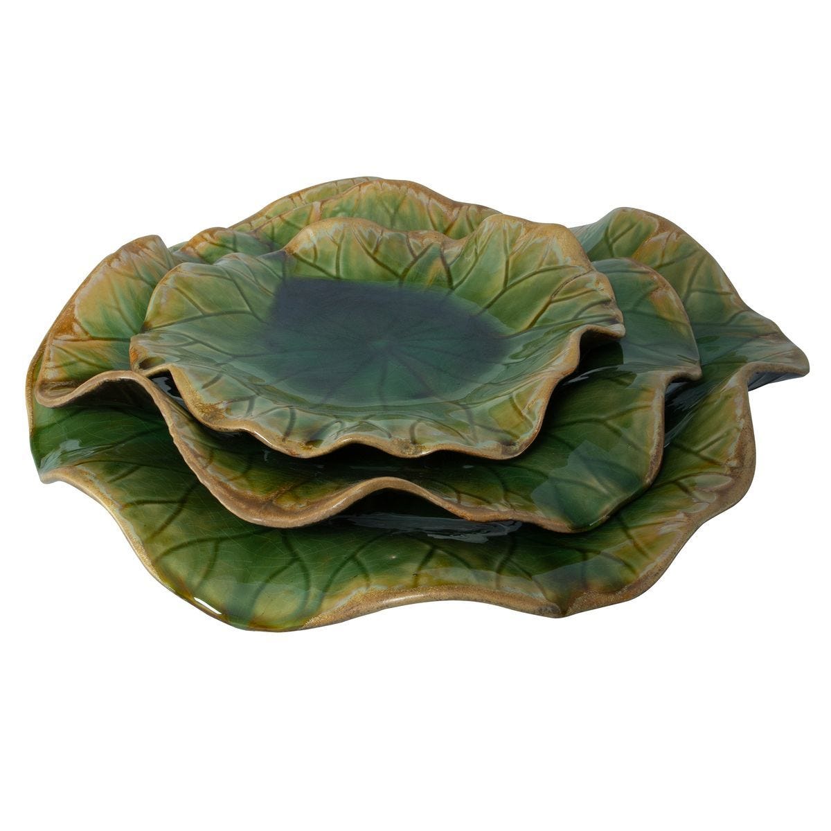 Abella Ceramic Indoor-Outdoor Wall Decor, Green, S/3 - from framed art to mirrors, create a focal point in any room | Image 6 | InSTYLE Home & Rugs