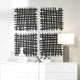 Gridlines Metal Wall Decor, Black