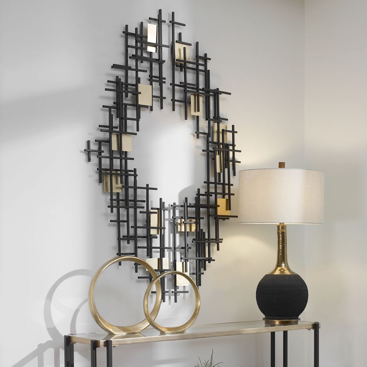 Reflection Metal Wall Decor, S/2 - from framed art to mirrors, create a focal point in any room | Image 5 | InSTYLE Home & Rugs