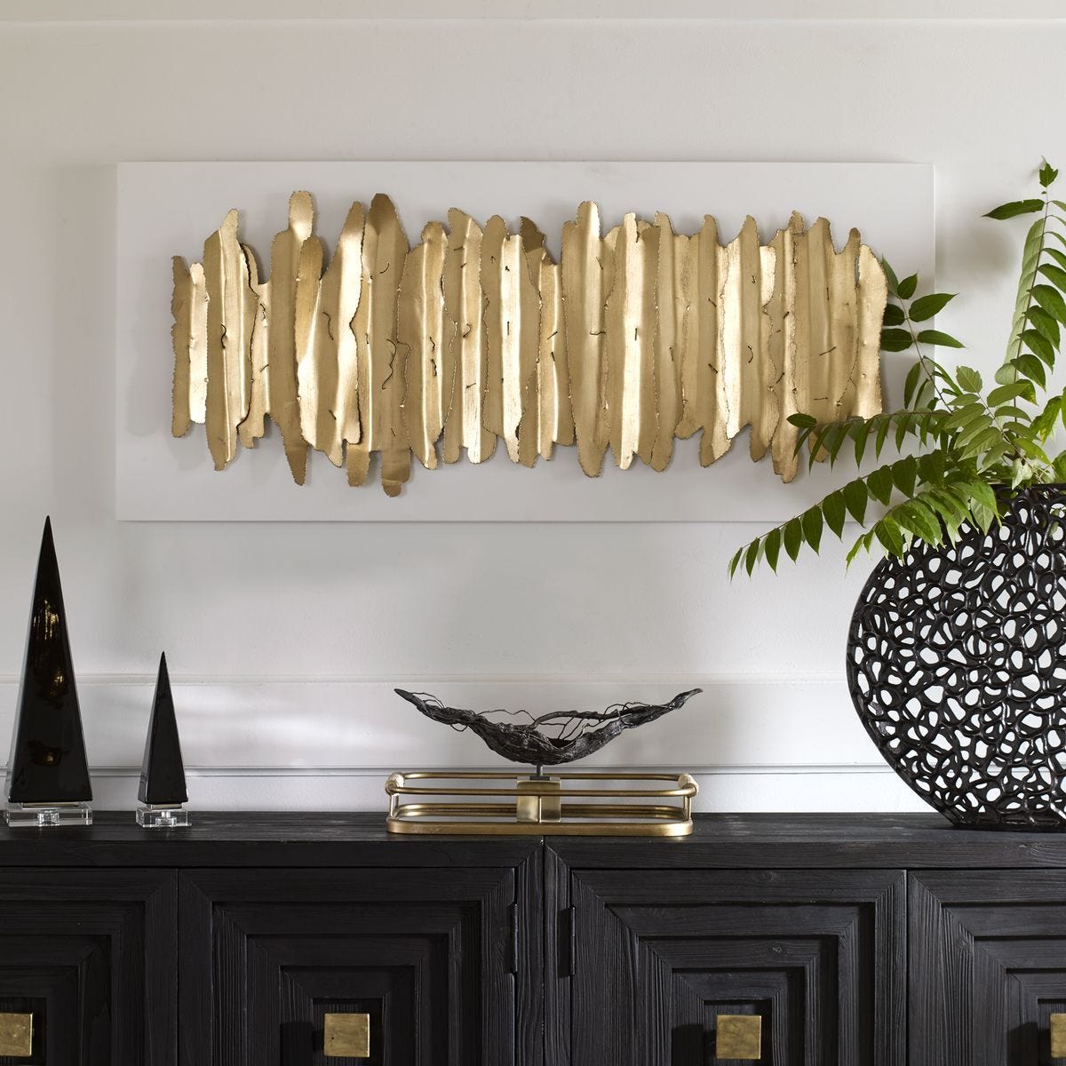 Lev Metal Wall Decor, White - transform your walls with stylish wall decor | Image 6 | InSTYLE Home & Rugs