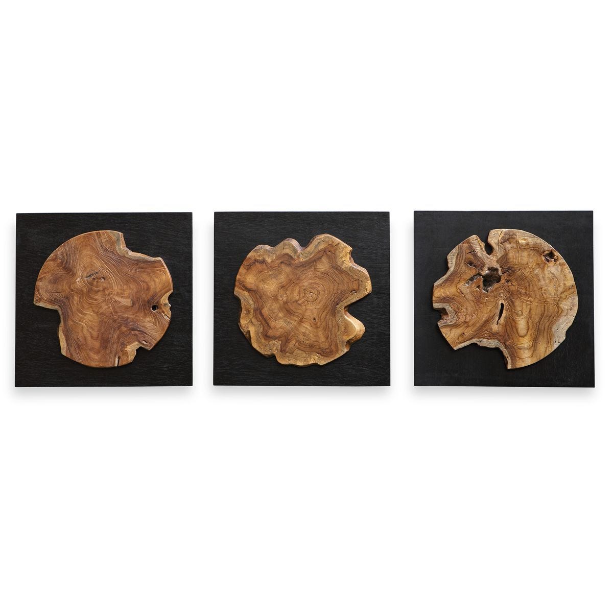 Kolini Wood Wall Decor, S/3 - transform your walls with stylish wall decor | Image 2 | InSTYLE Home & Rugs