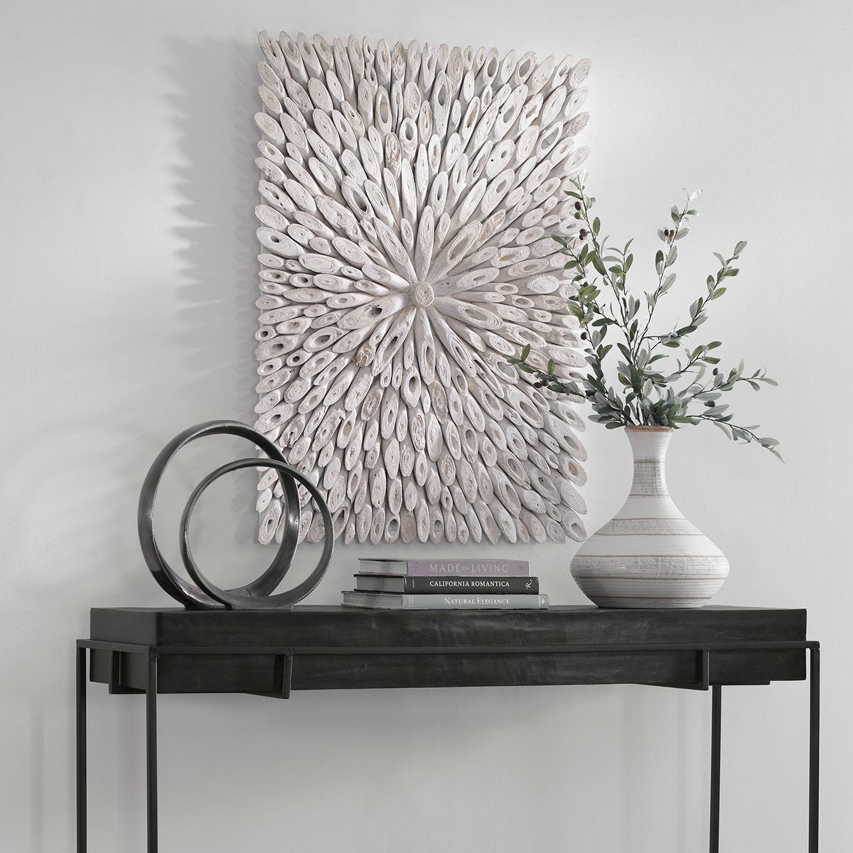 Bahama Wood Wall Decor, Whitewashed - transform your walls with stylish wall decor | Image 3 | InSTYLE Home & Rugs