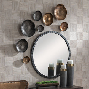 Lucky Coins Indoor-Outdoor Metal Wall Decor, Nickel, S/4 - from framed art to mirrors, create a focal point in any room | Image 7 | InSTYLE Home & Rugs