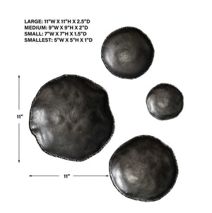Lucky Coins Indoor-Outdoor Metal Wall Decor, Nickel, S/4 - from framed art to mirrors, create a focal point in any room | Image 8 | InSTYLE Home & Rugs