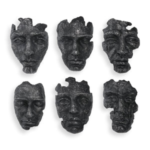 Self-Portrait Wall Decor, Gray, S/6 - transform your walls with stylish wall decor | Image 2 | InSTYLE Home & Rugs